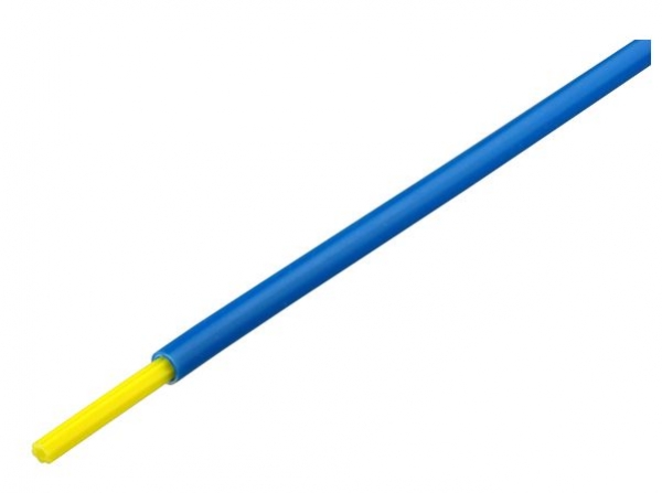 Bowdenzugrohr blau/gelb Star 3,6/4mm 1 mtr. cn