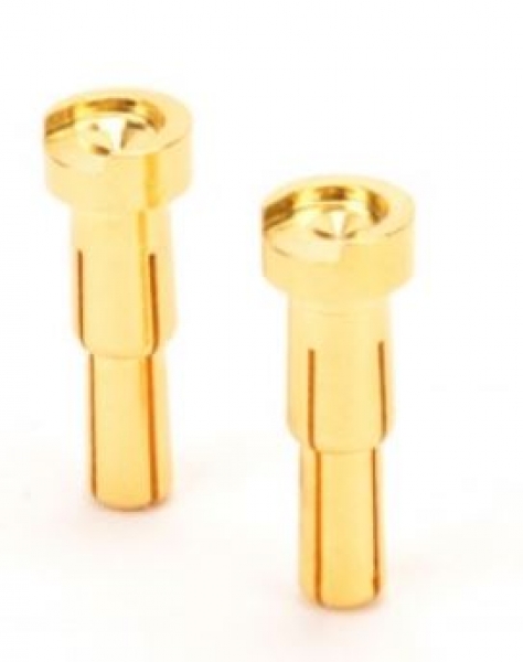 CR584 4/5mm Stufen Goldkontakt Stecker - 2Stück