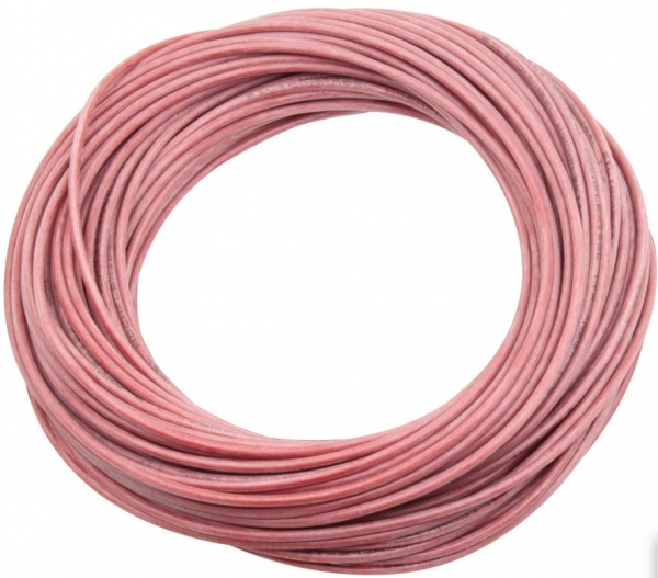 25100 Silikonkabel 1,0 mm² rot 1 mtr.