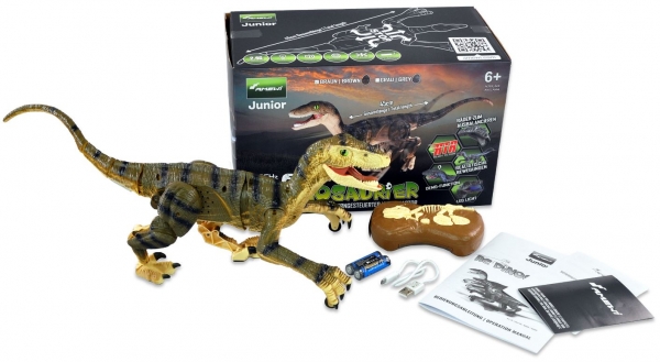 40008 RC DINOSAURIER VELOCIRAPTOR 2,4GHZ RTR, BRAUN