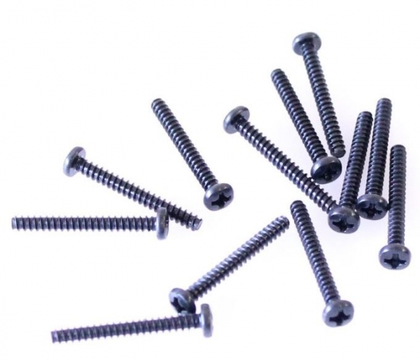 7231 Schneidschrauben 3x25mm Flachkopf/Kreuz 12 Stück