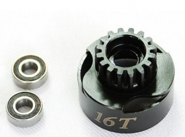 E63-BU02116 Kupplungsglocke 15 Zähne/M1 vented + 2 Lager