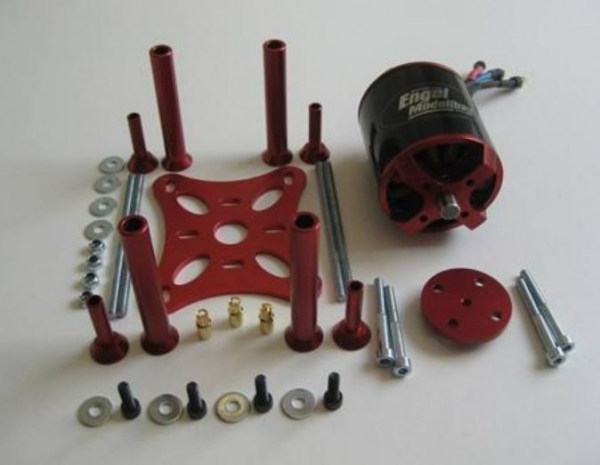 3100.070 BL-Motor 179 KV EM64-80-180 mit Motorträger