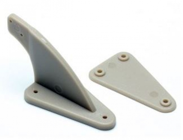 ex0804 Ruderhorn 26x50mm 3 Punkt/gebogen 2 Stück