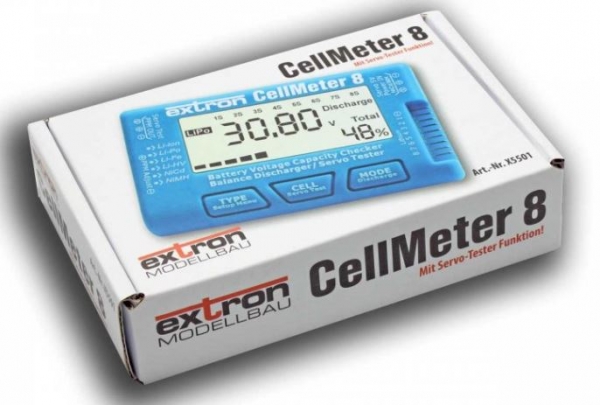X5501 Lipo-Checker 1-8S Cellmeter blau