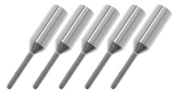 GF-2103-010 Aluminium Hülsen M2,5 Kohlefaserstäbe 6mm G-Force-RC