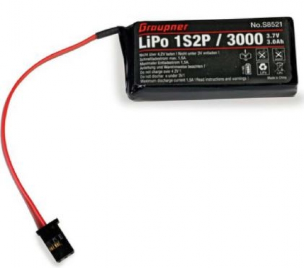 S8521 S-Akku HoTT 1S2P3000 3,7V mz-12Serie