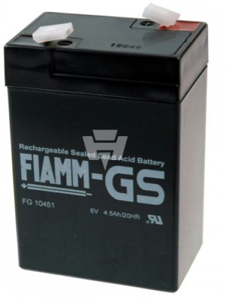 110070 Bleiakku 6V/4,5Ah Fiamm 47x70x106mm