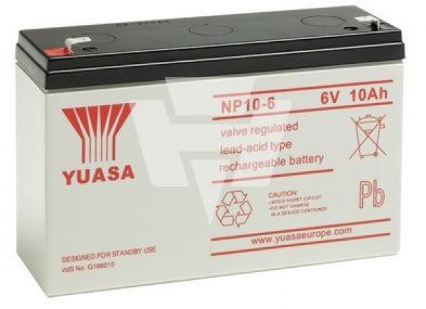139870 Bleiakku 6V/10Ah Yuasa 151x50x97,5