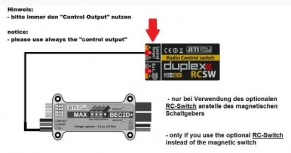 22985466 Jeti MAX-BEC-2D PlusEX 12/20A option