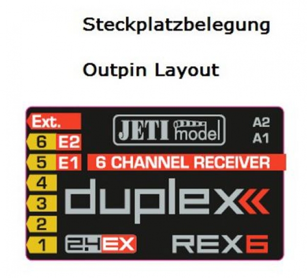 80001237 Empfänger Jeti-DUPLEX REX-6EX