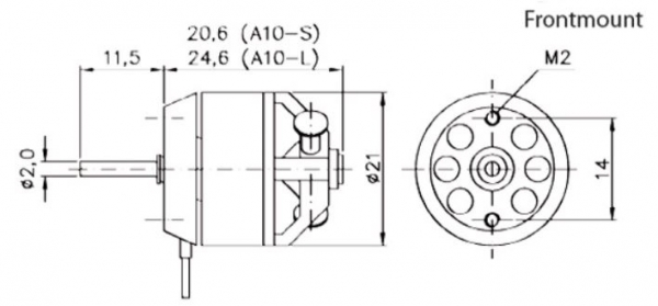 97100010 BL-Motor Hacker A10-13L 3Li/-7A 20g