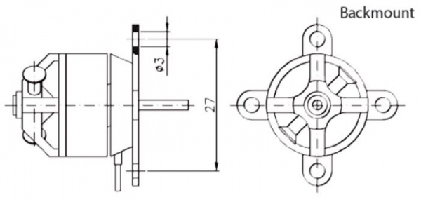 97100010 BL-Motor Hacker A10-13L 3Li/-7A 20g