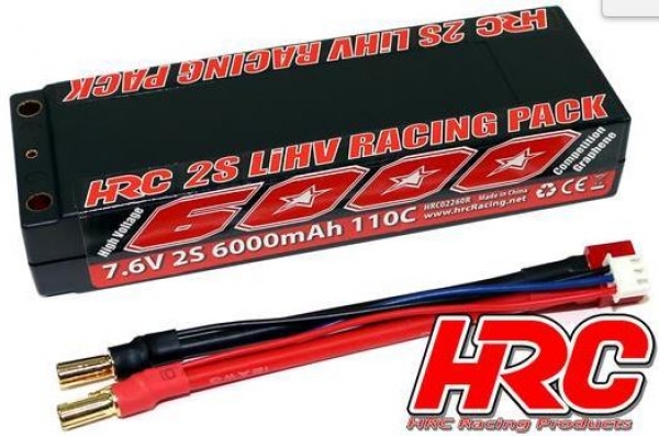 Li-HV 7,6/6000 HRC-Graphene 110C Deans/XH