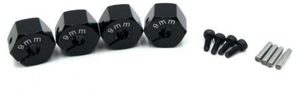 HRC1082BK9 Radmitnehmer 12mm ALU/klemmbar 9mm 4 St.