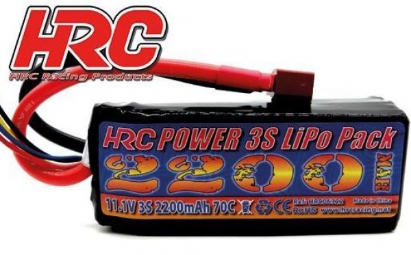 HRC06322D Lipo 11,1/2200 HRC -70C kurz Deans/XH