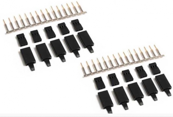 HRC9202C Servobuchse Futaba/Clip Bausatz 10 St.