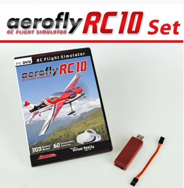 3092022 aeroflyRC10 mit Interface für Summensignal (HoTT/Jeti/Core)