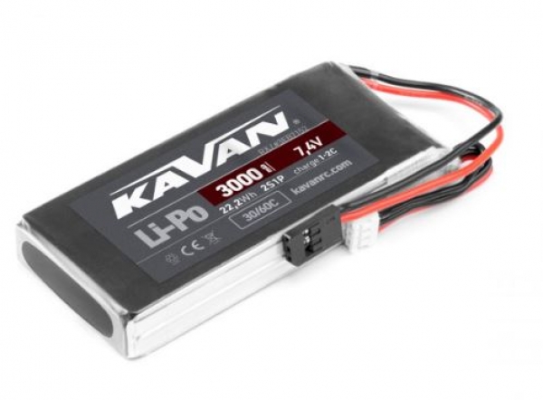 KAV33.7152 Lipo 7,4/3000 RX/30C KAVAN Futaba/XH