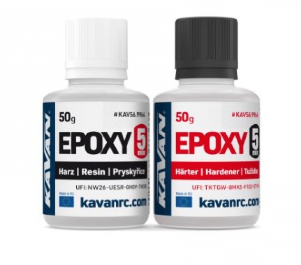 KAV56.9964 5-Min. Epoxy Kavan 2x50/100g klar