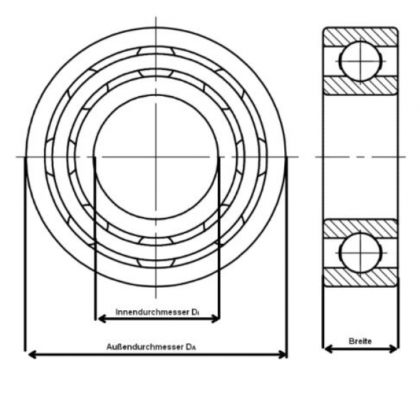 KLSZZ6x19x6 Kugellager 6x19x6mm ZZ