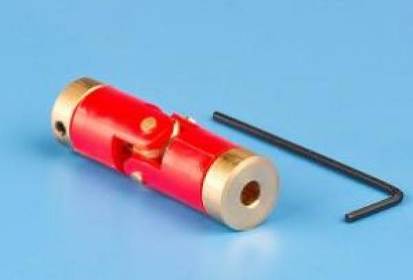 63701 Wellenkupplung 2,3 auf 4 mm 3tlg. rot