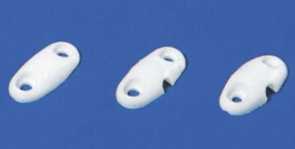 Befestigungsplatten Nylon, flach, 5 Stück