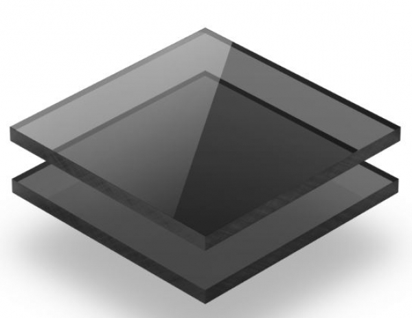 80459 ABS-Platte Rauchglas transparent 600x200x2,0 mm