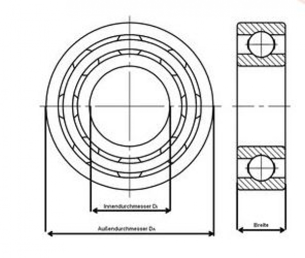 2RS20x27x4 Kugellager 20x27x4 mm Kunststoffdichtung RCS