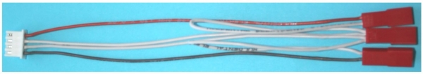58576 Adapterkabel XH4pol -> 3 x BEC-Stecker