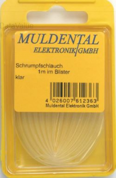 Schrumpfschlauch PO 2,4mm klar 1m
