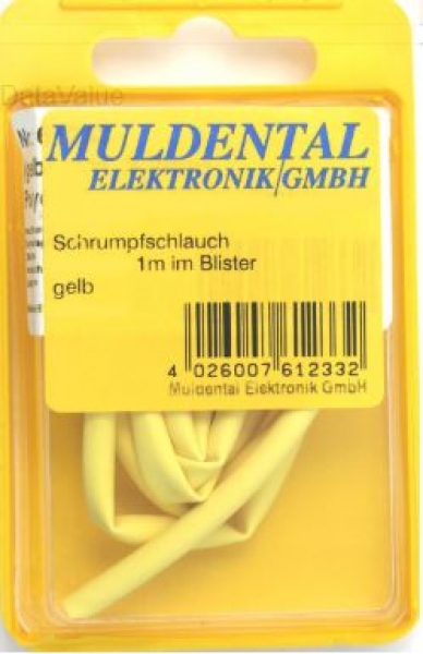Schrumpfschlauch PO 3,2mm gelb 1m
