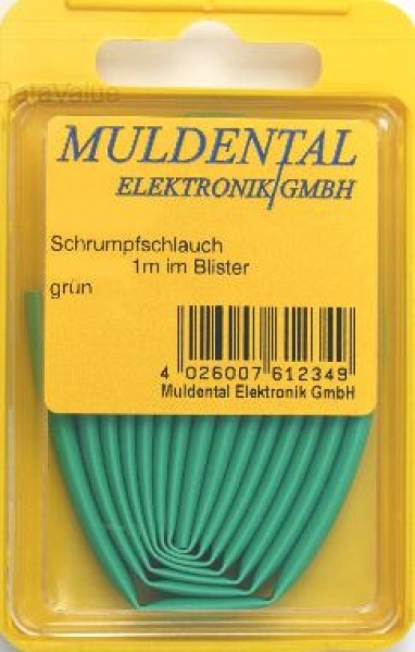 61234 Schrumpfschlauch PO 3,2mm grün 1m