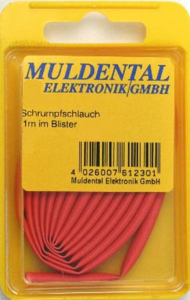 Schrumpfschlauch PO 19,0mm rot 1m