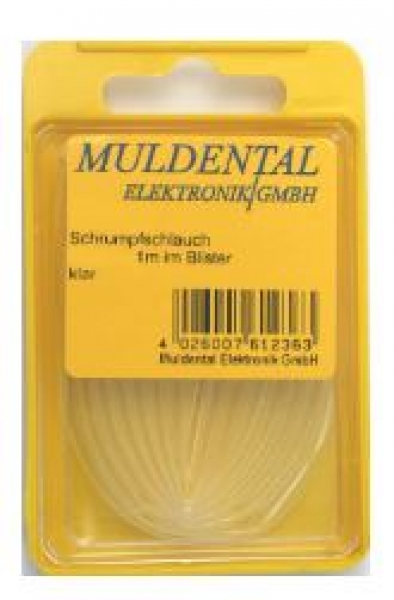 61296 Schrumpfschlauch PO 25,4mm klar 1m