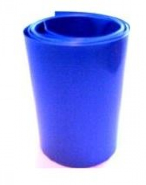 64600 Schrumpfschlauch 95 mm / 1 mtr., blau transparent