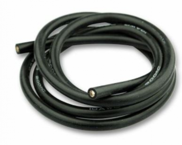 30084-1 Silikonkabel 8mm² schwarz/TYP NEG 1 lfdm