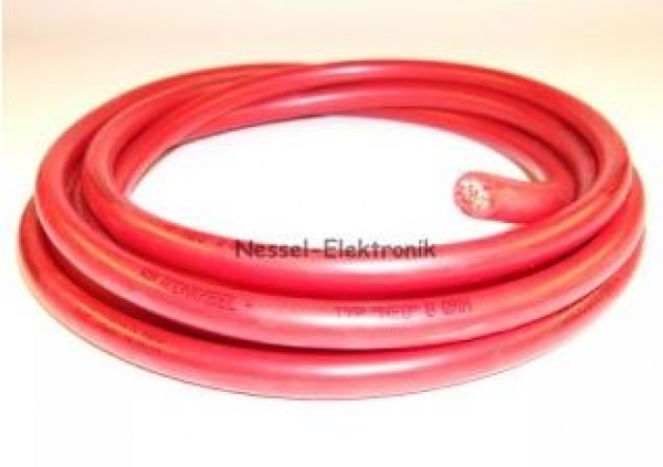 30084-2 Silikonkabel 8mm² rot/TYP NEG 1 lfdm