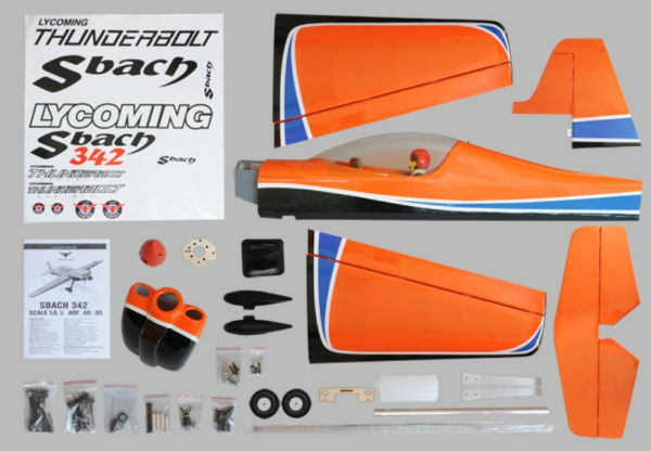 PH096 Phoenix SBACH-342 1,42m ARF orange/schwarz