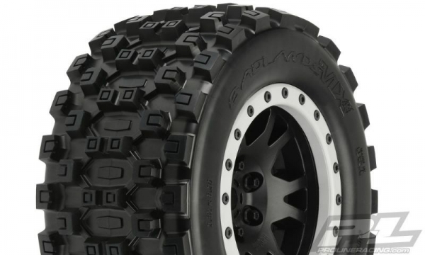 PRO1013113 Reifen/F. Proline Badlands MX43 All Terrain Truck Reifen v/h (2) 4.3 Traxxas X-Maxx