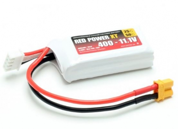 15402 Lipo 11,1/400 RedPower 25C XT-30/XH