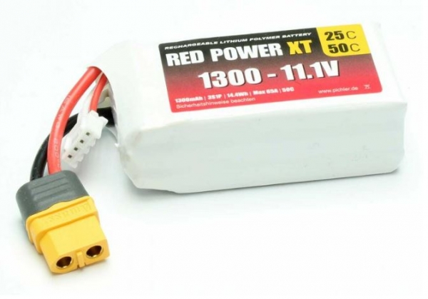 15413 Lipo 11,1/1300 RedPower 25C XT60/XH