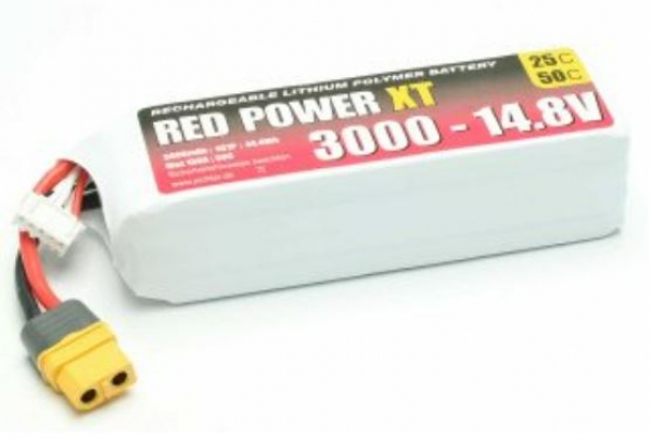 15426 LiPo Akku RED POWER XT 3000 - 14,8V