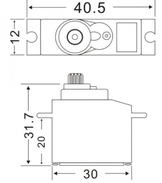 C4995 Servo Master PM-DS3012 12mm/26N/0,09s