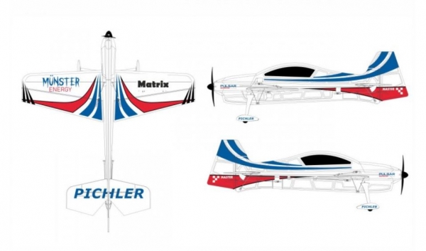 15362 Matrix (blau) / 840 mm