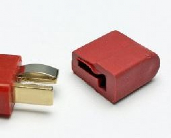 C5141 Schutzkappen für Deans/T-Stecker rot 5 Stück