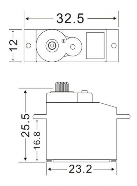 C5637 Servo Master DS2312MG 12mm/13g 23N/0,09s