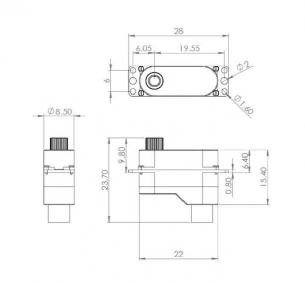 S0015007 Servo MKS DS 65K BBV1/Wing! 8mm/6,5g