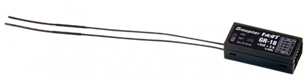 GS1019 GRAUPNER GR-18 + 3XG + 3A HOTT EMPFÄNGER
