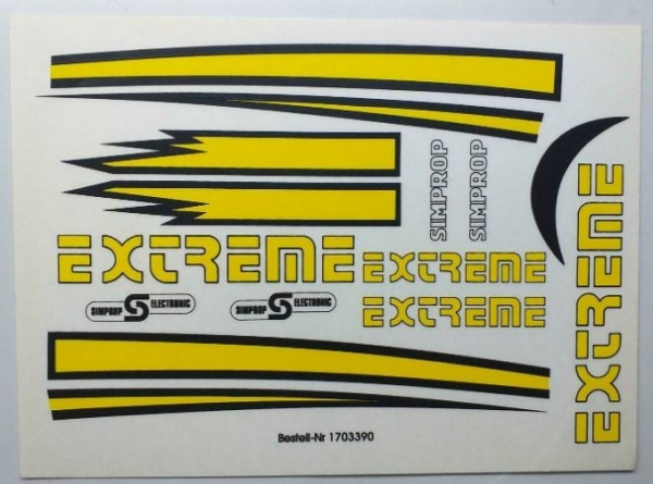 1703390 Dekorbogen EXTREME ca 15x21cm